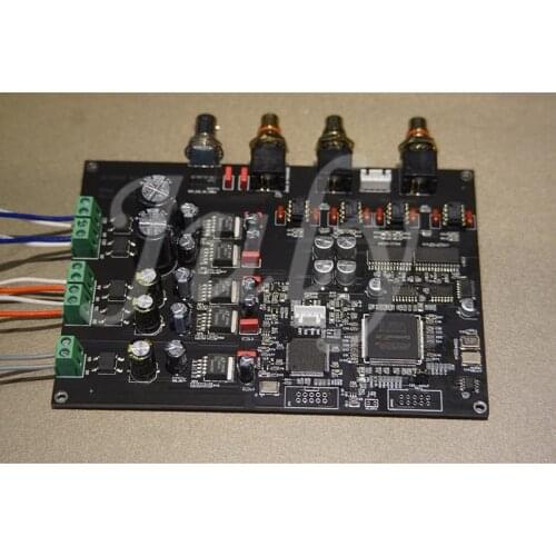 Dual AD1865R NOS DAC vinyl style decoder board Dual FPGA clock asynchronous processing R2R decoder board