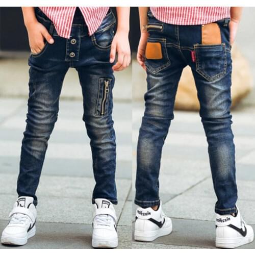 Male child jeans spring 2020 child trousers childrens clothing fashion wild boy pants