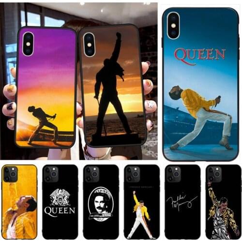 Freddie Mercury Queen Phone Case For iphone 12 11 Pro Max Mini XS Max 8 7 6 6S Plus X 5S SE 2020 XR Cover