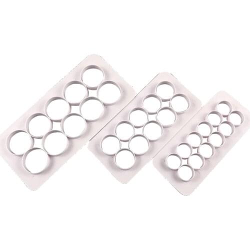 3Pcs Wedding Birthday Cake Template Printable Bread Biscuit Baking Stencil Plastic Cutting Mould Alphabet Cream Embossing Tools