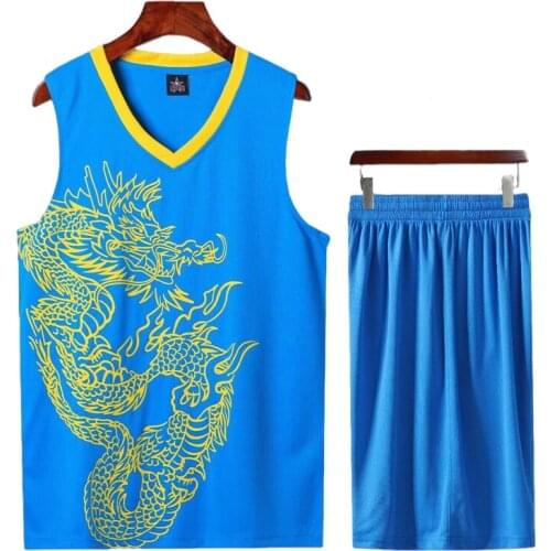 Men Basketball Uniforms Sets Sports Vest+Shorts Suit For Youth Contest Professional Basketball Jersey Sportswear