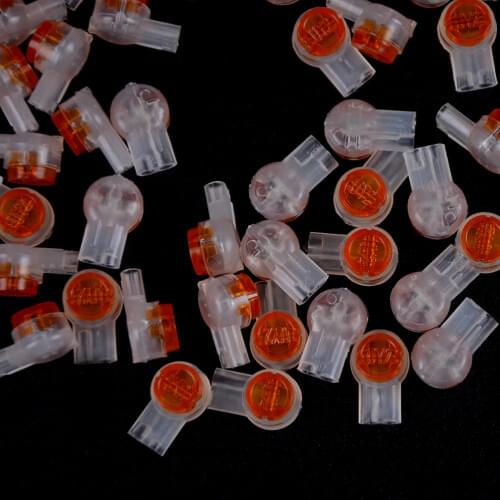 HOT 100Pcs UY2 K2 Connector Grease Filling Butt Wire Line Terminal For Telephone Network Line Connection High Quality