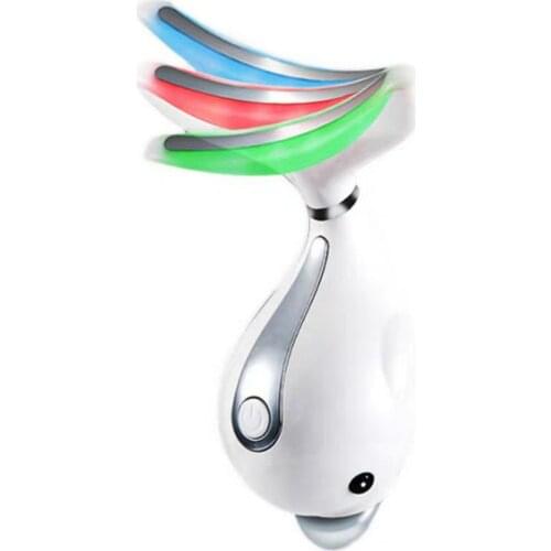 Led Facial Neck Massager Phototherapy Warming Face Neck Wrinkle Removal Machine Reduce Double Chin Skin Lift