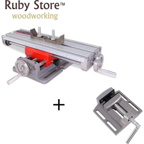 Mini Aluminium Drill Press Vice 2.5" + Compound Table, Cross Slide Drill Press Vise