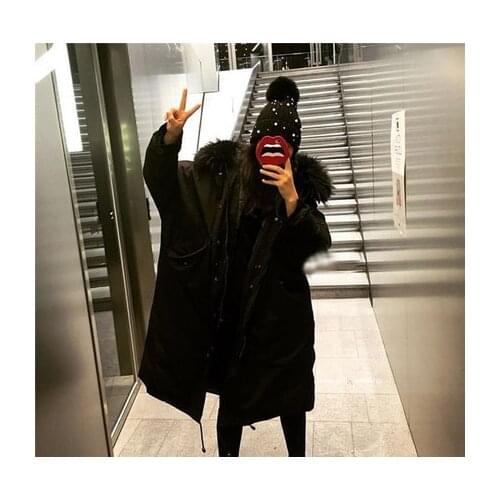 MLCRIYG New Womens Winter Jacket Parka Female Thick Down Cotton Long Coat Outwear Warm Large Fur Coat jaqueta feminina