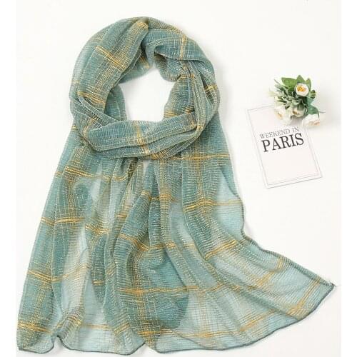 2021 Newest Muslim Fashion Gitter Hijabs Shawls Large Size Headscarf Turbans Women Scarves 1PC Retail