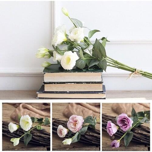 Platycodon grandiflorum flowers, rose, wedding, home furnishing DIY, high quality bouquet, foam technology, artificial flowers