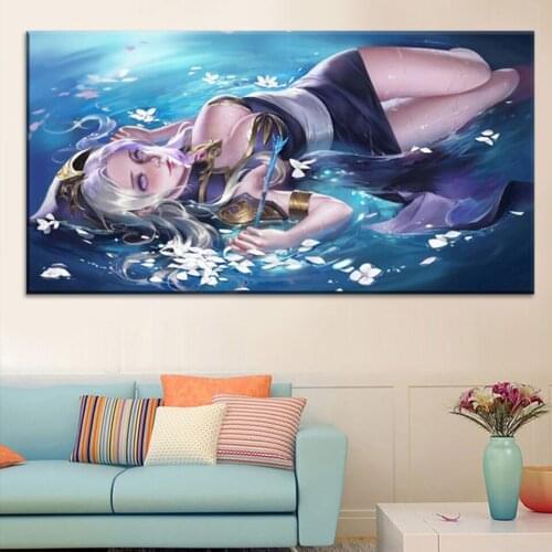 Modern decor diamond painting Game Sexy woman Anime girl diamond embroidery full round square drill 5d diy mosaic puzzle gif