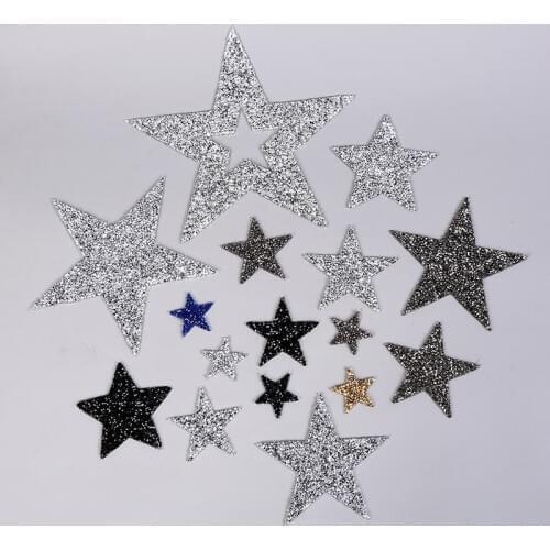 ZOTOONE Rhinestones Diy Crystal Clear Hotfix Applique Iron on Clear Rhinestone Stickers Stars Applique for Clothes Decoration G