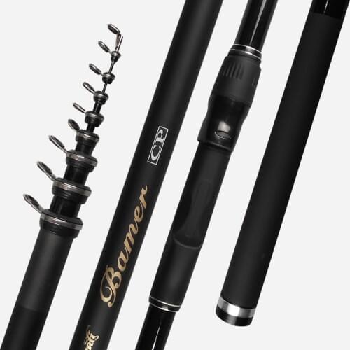 HOT Carbon Fiber Rock Fishing Rod Telescopic Fishing Rod 3.5M 4.3M 5.3M 6.2M Spinning Fishing Pole Feeder Sea Fishing