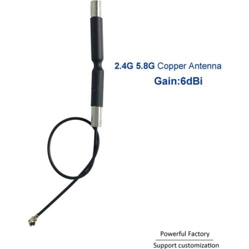 Wholesale omni internal dual band antenna 2.4G 5.8G Wifi Ipex Copper tube antenna for .ufl 10PCS / batch