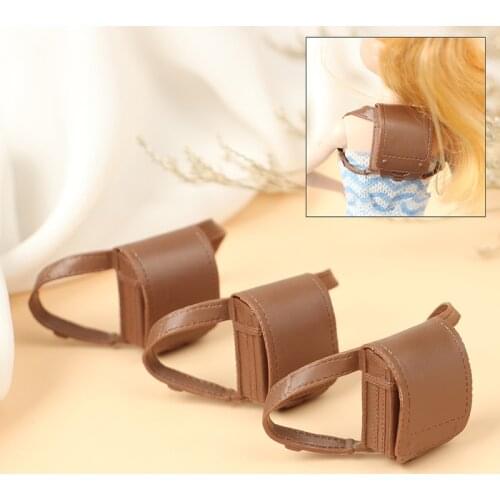 1Pc Doll Bag Dollhouse Miniature Bag Backpack School Bag Doll Home Decor Toy Dollhouse Accessories 2*3cm