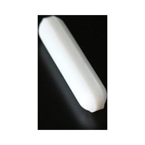 C8x60mm 1pcs PTFE Magnetic Stirrer Mixer Stir Bars PTFE Stirring Bars White Spin Bars Without Pivot Ring