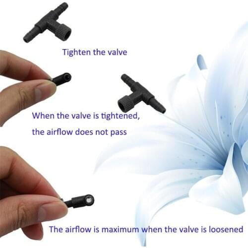 Fish Tank Aeration Pump Aquarium Flushing Oxygen Pump Fish Tank Oxygen Pump Oxygen Pipe Tee Joint Air Adjustment Valve Switch