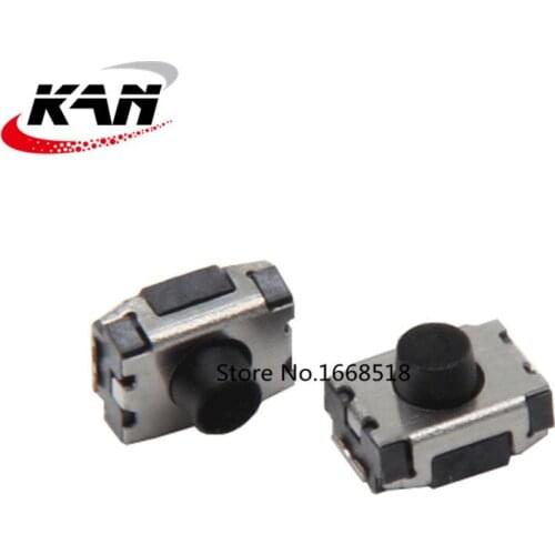 Free shipping 1000pcs 3*4*2.5MM SMD touch switch 2-pin mini micro / original button switch disk loading Foot Cover