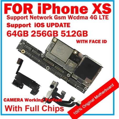 Free iCloud Logic Boards Full Chips Unlocked Motherboard For IPHONE XS Complete mb lbs IOS System Support Gsm Wcdma 4G LTE
