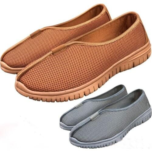 2color gray/yellow Summer buddhist zen shoes buddhism Lay meditation shoes shaolin monk shoes net surface sandals breathable
