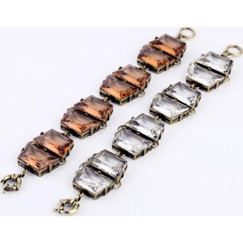Bulk Price Noble Antique Gold Color Brown Bracelet