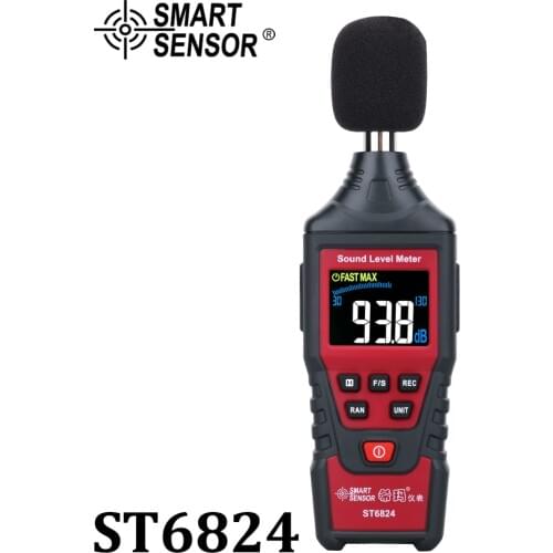 Digital Sound Level Noise Meter Decibel Detector Audio Tester Color LCD Display Metro Diagnostic Sound Noise Measurement Tools