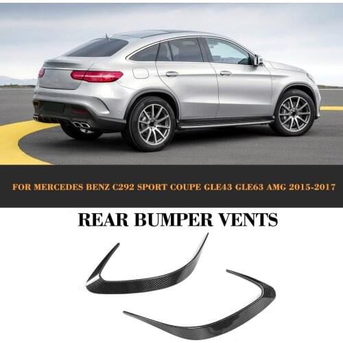 GLE Class Carbon fiber Rear bumper Side Trunk decoration Vent Wings for Mercedes Benz C292 GLE43 GLE63 AMG SUV 4 Door 15-17 2PC