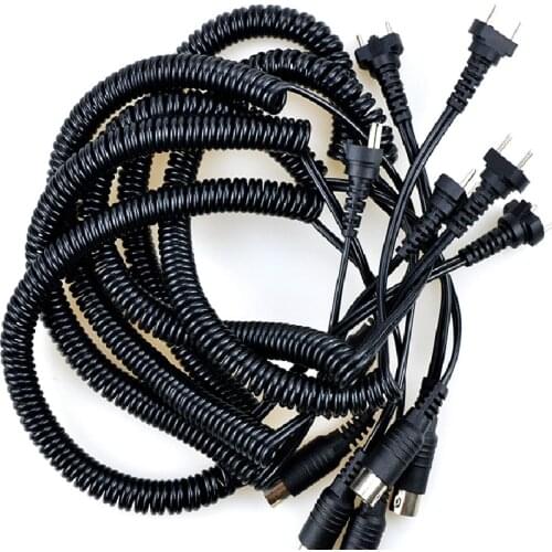 2 Type 3-pin 9mm 6mm Marathon Strong 210 105 102L Handpiece Power Cable Electric Manicure Drill Accessories For Manicure machine