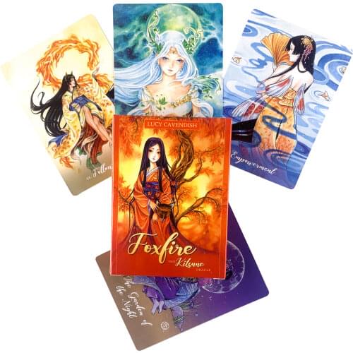 New Arrival Ancient Style Foxfire The Kitsune Oracle Tarot Cards Chinese Elements Cartoon Card