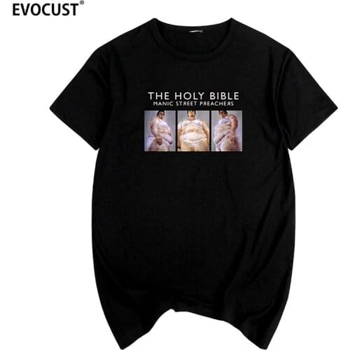 Manic Street Preachers HOLY BIBLE T-shirt Cotton Men T shirt New TEE TSHIRT Womens