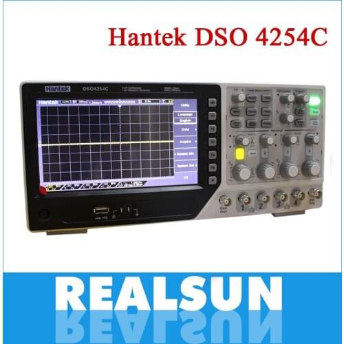 Hantek Dso4254C Digital Storage Oscilloscope 250Mhz 4channels 1Gsa/s Record Length 64K 7'' Tft Lcd better than 5102P
