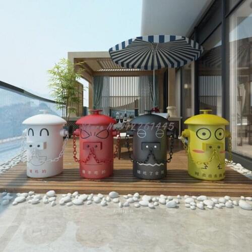 Creative Garden Kindergarten Outdoor Trash Can Cartoon Classification Commercial Large Garden Park Courtyard Shopping Mall