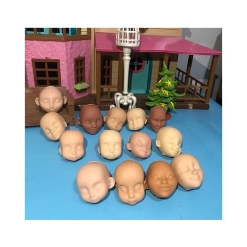 Mermaid doll head make-up accessories super beautiful face princess doll 15 cm cute doll