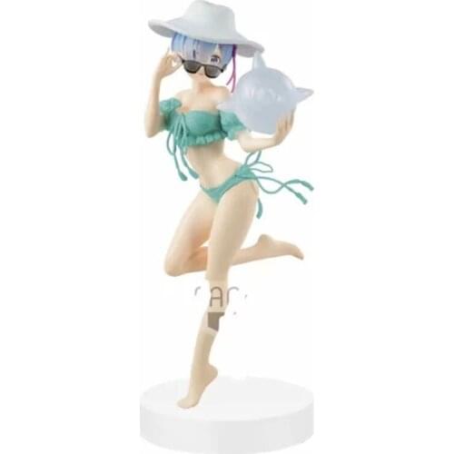 Kawaii Anime Re:ZERO Starting Life in Another World Rem Swimsuit Ver. PVC Action Figure Collectible Model Kids Toys Doll Gifts