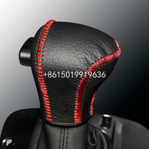 Gear shifter head layer cowhide hand-stitched leather automatic gear sleeve For Haval H6