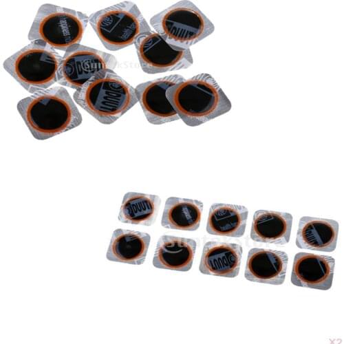 Lot 20 Pieces Bicycle Tire Repair Kit 25mm Rubber Patches Puncture Fixs Tools