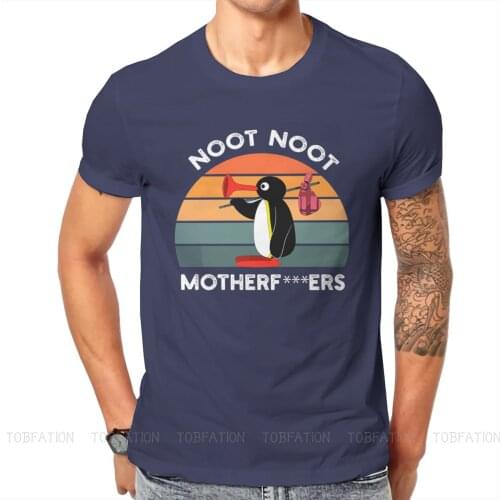 Noot Noot Motherf Graphic TShirt Pingu Funny Humor Anime Creative Streetwear Casual T Shirt Men Tee Gift Idea