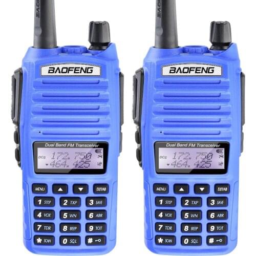 Original 2PCS 2 Way Radio Dual Band UHF VHF Radio Station Walkie Talkie Baofeng UV 82 With FM Double PTT Baofeng UV-82
