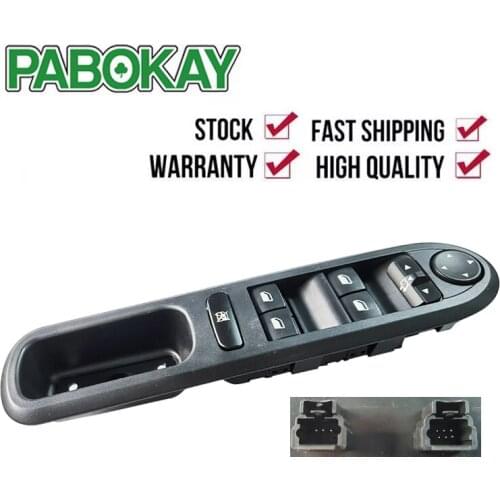 Front Left Side Power Electric Window Lifter Switch Panel For Peugeot 407 SW 6554.ER 96468704XT 6554ER 6554 ER 2004-2010