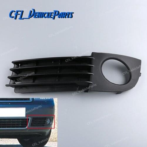 Front Bumper Lower Grille with Fog Lights Hole Left 4B0807681AA For Audi A6 C5 2002 2003 2004 2005