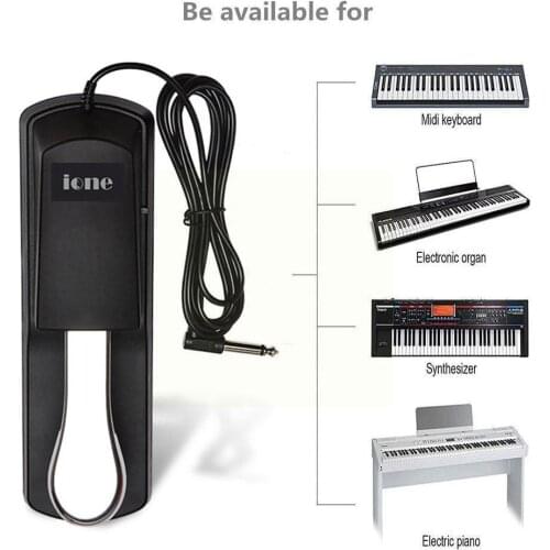 Universal Sustain Pedal For Electronic Keyboards Digital Instrument Musical Pedal Pianos Footboard Anti-Slip Bottom Foot N0M0