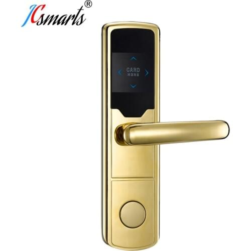 RF Card Hotel Lock Digital Promotion Intelligent Electronic RFID Card Door Lock with Key for Hotel Home Apartment Office