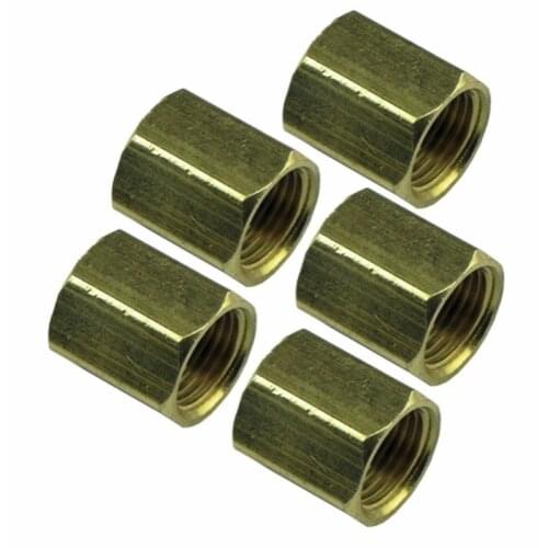 Union for 3/8-24 Inverted Flare For 3/16 " Brake Line, Brass 5pc kit