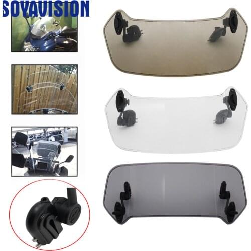 Universal Motorcycle Windshield Risen Adjustable Wind Screen Spoiler Air Deflector For Honda BMW Yamaha Kawasaki Suzuki