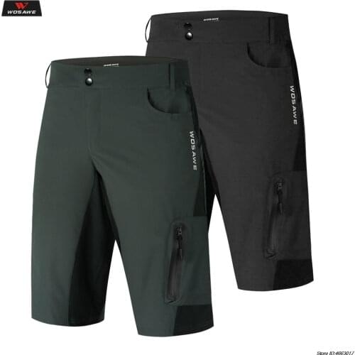 WOSAWE Motorcycle Shorts Loose-Fit Road Motocross Bike Bicycle MTB Downhill Summer Breathable Outdoor Riding Mountain Shorts