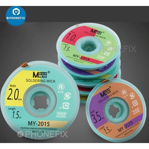 1pcs Desoldering Braid Solder Remover Wick Wire Repair Tool Low Residue Soldering Wicks for Mobile Phone PCB BGA Welding Repair