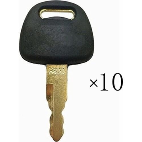 10 Ignition key For ZAX EX60 EX70 EX120 EX200 For Hitachi H800 Excavator