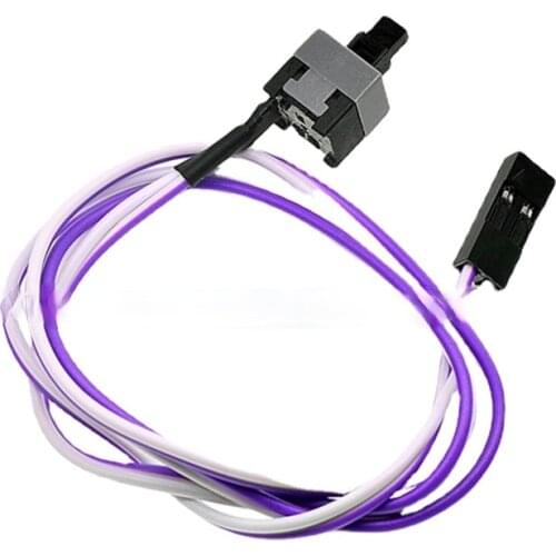 20PCS Reset Motherboard Cable Desktop Computer PC Case Power Button SW Switch Power Cord Cable Re-start Switch Cable for Mining