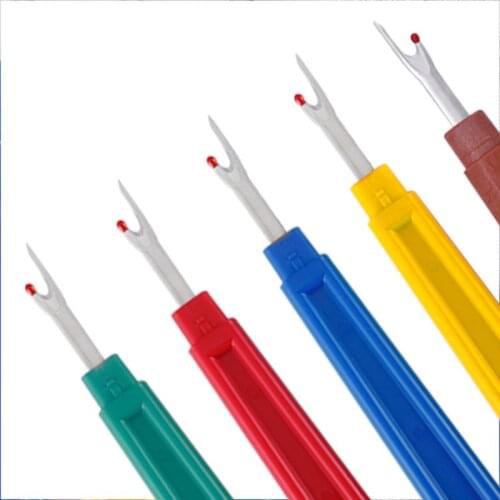 5pcs/set Large Sharp Seam Rippers Cross Stitch Unpicker Craft Tool Plastic Handle Thread Cutter Sewing Accessories 28TC