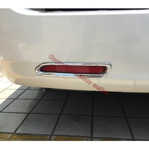 ABS Chrome Rear Fog Light Lamp Cover Trim Molding Bezel Garnish For Toyota Sienna 2015 2016 2017