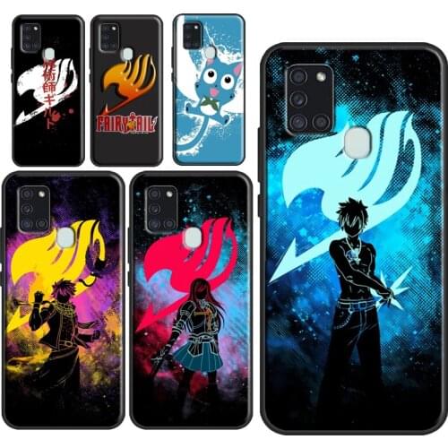 Fairy Tail Anime Manga Paint Splatter Case For Samsung A71 A51 A31 A41 A11 A10 A02 S A30 A50 A70 A21S A20e A12 A32 A42 A52 A72