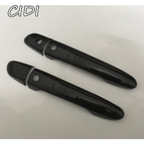 For 2018-2019 Mazda MX-5 glossy carbon Fiber Patterns Side Door Handle Covers Trims