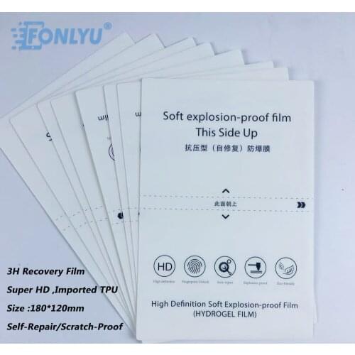 50pc Flexible Hydrogel Film Sheet For FONLYU Screen Protector Film Cutting Machine Phone Cutter Plotter Free Shipping to Brazil